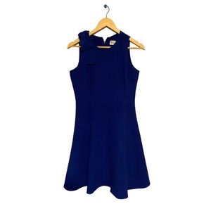 SLEEVELESS ROYAL BLUE BOW DRESS!!!